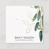 CARTE DE VISITE CARRÉ ÉTUDE D'ÉQUIPEMENT DE LA FAUNE EUCALYPTUS VERT D'O (Devant)