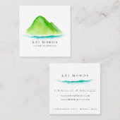 Carte De Visite Carré Évasion d'île (Devant / Derrière)