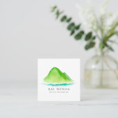 Carte De Visite Carré Évasion d'île (Debout devant)