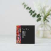 Carte De Visite Carré EXCALIBUR /MAGIC SWORD Violet rouge Imaginaire noi (Debout devant)