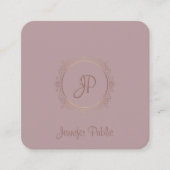 Carte De Visite Carré Excellent Design Calligraphie Nom du script Modern (Devant)