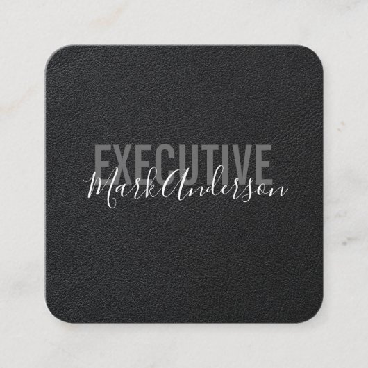 Carte De Visite Carré exécutif | Série de signatures Lux (Devant)