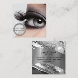 Carte De Visite Carré Extension Eyelash Salon Beauté Femme Lash