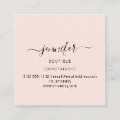 Carte De Visite Carré Extension Eyelashes de maquillage professionnel ro (Dos)