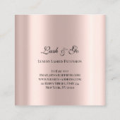 Carte De Visite Carré Extension Microblad rose Maquillage rose (Dos)