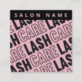 Carte De Visite Carré Eyelash Moderne Extensions Lash Ascenseur (Devant)