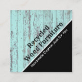 Carte De Visite Carré Fabricant Recyclé vintage (Devant)