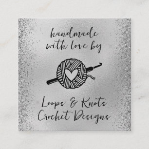 Carte De Visite Carré Fabriqué avec amour