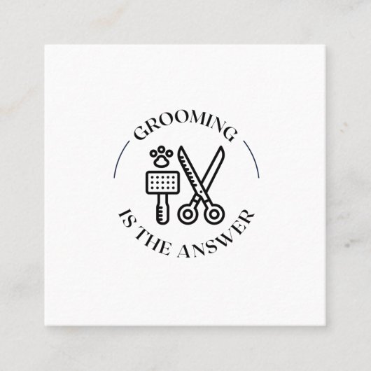 Carte De Visite Carré Faire grandir la réponse (Devant)