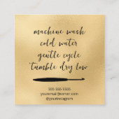 Carte De Visite Carré Fait main avec amour (Dos)