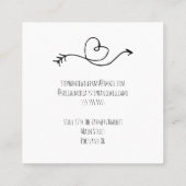 Carte De Visite Carré Fait maison avec amour |Merci pour votre commande (Dos)