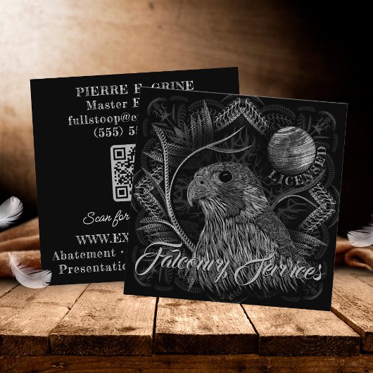 Carte De Visite Carré Falcon Pleine lune