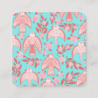 Falcons et Roses Elegant Boho Aqua