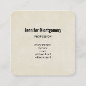 Carte De Visite Carré Faune sauvage de Cute Dinosaure (Dos)