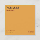 Carte De Visite Carré fée d'automne -artisanal (Dos)