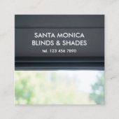 Carte De Visite Carré Fenêtre Aveugle QR personnalisé (Devant)