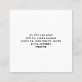 Carte De Visite Carré Ferret Brown dans l'herbe (Dos)