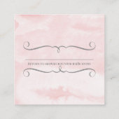 Carte De Visite Carré Feuillage des éléphants n de tombola de (Dos)