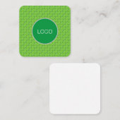 Carte De Visite Carré Feuille avec gouttes d'eau motif (Devant / Derrière)