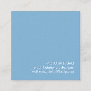 Carte De Visite Carré Feuille de monstère tropicale