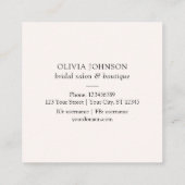 Carte de visite Carré Feuille Sage Green Eucalyptu (Dos)