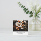 Carte De Visite Carré Feuilles tropicaux (Debout devant)