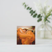 Carte De Visite Carré Flaming Juin Peinture Par Frederic Leighton (Debout devant)