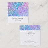 Carte De Visite Carré Flamme coloré (Devant / Derrière)