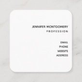 Carte De Visite Carré Flèches Abstraites vert et bleu (Dos)