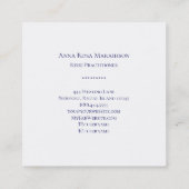 Carte De Visite Carré *~* Fleur de l'astrologie du Yoga Reiki (Dos)