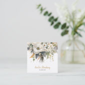 Carte De Visite Carré Fleuriste à bulles (Debout devant)