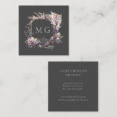 Carte De Visite Carré fleurs de cerisier sakura (Devant / Derrière)