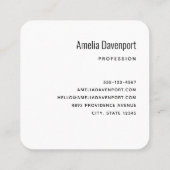 Carte De Visite Carré Fleurs de printemps colorées Motif (Dos)