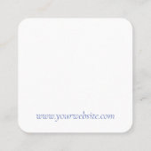 Carte De Visite Carré Fleurs d'Herbes de thym Merci pour votre achat (Dos)