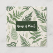 Carte De Visite Carré Fleurs flottantes (Devant)