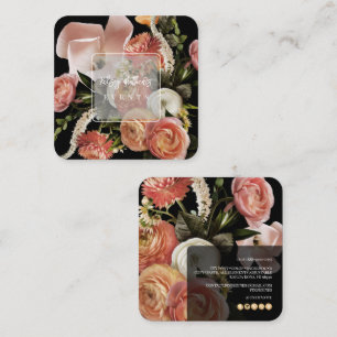 Carte De Visite Carré Fleurs fraîches botaniques Ranunculus de PixDezine