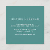 Carte de visite Carré floral gras (Dos)