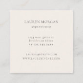 Carte De Visite Carré Floral Sakura Cherry Blossom (Dos)