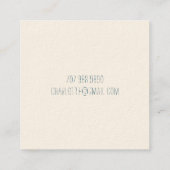 Carte De Visite Carré Flore de libellule tirée à la main (Dos)