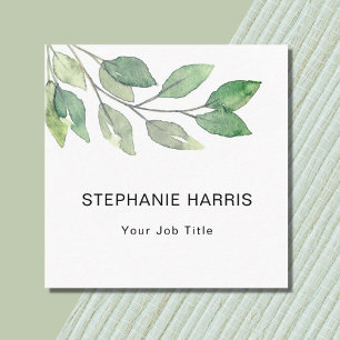 Carte De Visite Carré Foliage