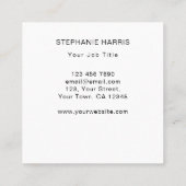 Carte De Visite Carré Foliage (Dos)