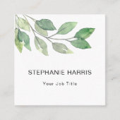 Carte De Visite Carré Foliage (Devant)