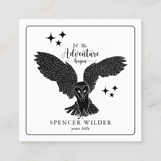 Carte De Visite Carré Forest Adventure Nature Guide (Devant)