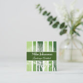 Carte De Visite Carré Forêt de l'arbre (Debout devant)