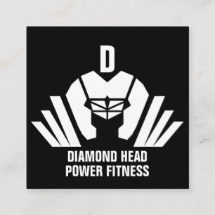 Carte De Visite Carré Formation personnelle/GYM/FITNESS