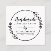 Carte De Visite Carré Fournitures de petite entreprise sur mesure faites (Devant)