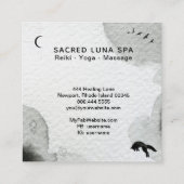 Carte De Visite Carré Fox cosmique de lune de *~* sautant les pins (Dos)