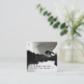 Carte De Visite Carré Fox cosmique de lune de *~* sautant les pins (Debout devant)