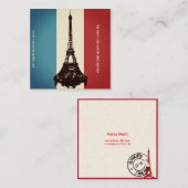 Carte De Visite Carré français (Devant / Derrière)