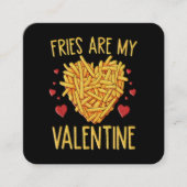 Carte De Visite Carré Frites Sont Mon Valentin (Devant)
